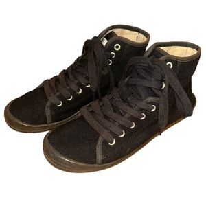 Roxy black hi top sneakers shoes size 6